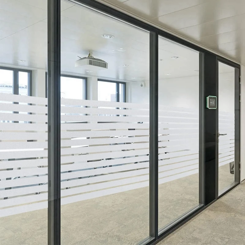 Static Cling Decorative Frosted Film Non-Adhesive Window Sticker Glass Window Film Privacy 45Cm