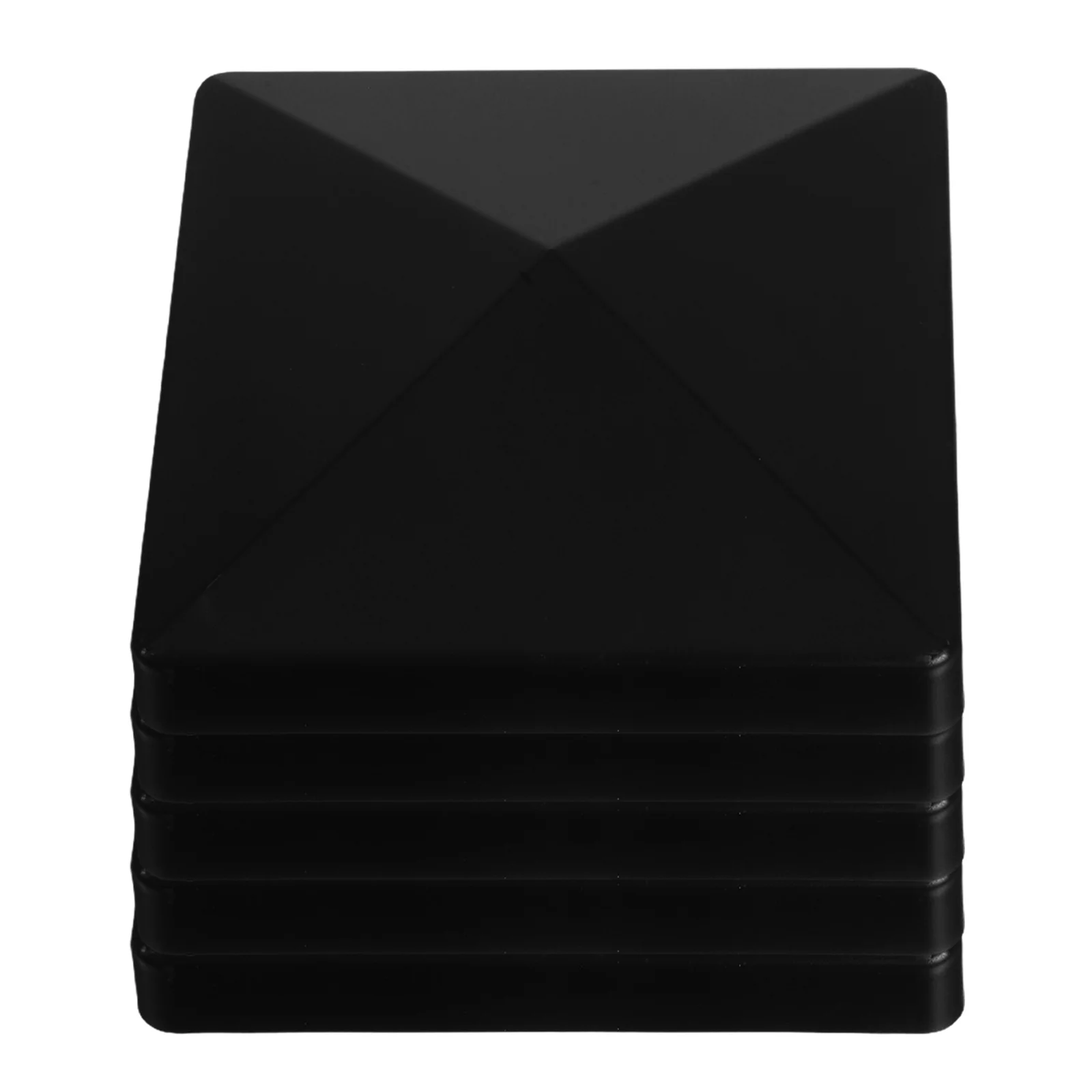 

5Pcs Fence Post Caps Plastic Outdoor Protectors for Wood Fence Post Replacement Pyramid Column Yard