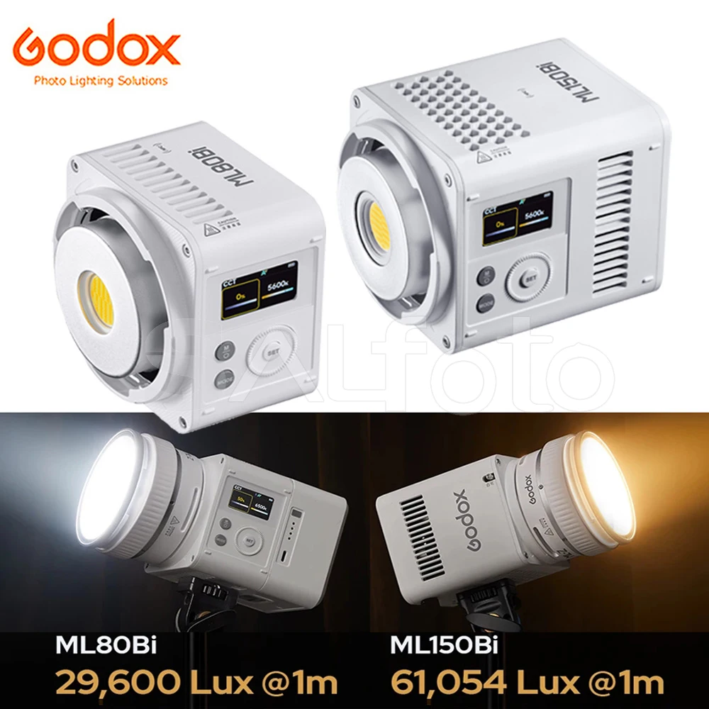 

Светодиодный видеосвет Godox ML80Bi ML150Bi Bi-Color + отражатель ML-Z Zoom Lens, 2800K-6500K, для видеоблогов, прямых трансляций и фотосъемки