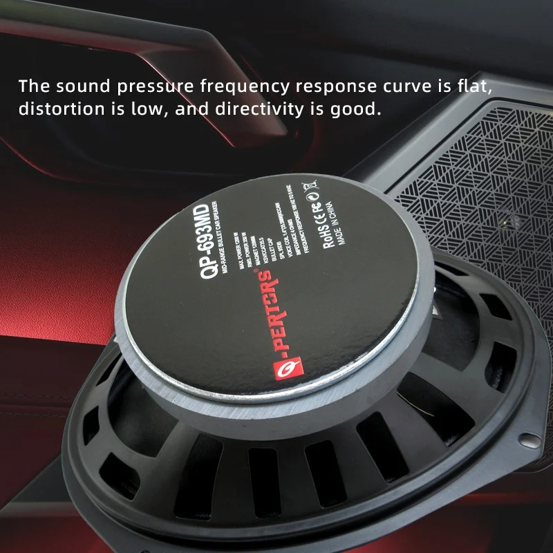 1pc 6*9inch High-Fidelity Mid-Range Car Speaker 1200W Surround Sound Audio Music Stereo Subwoofer Speaker 95dB Easy Installation