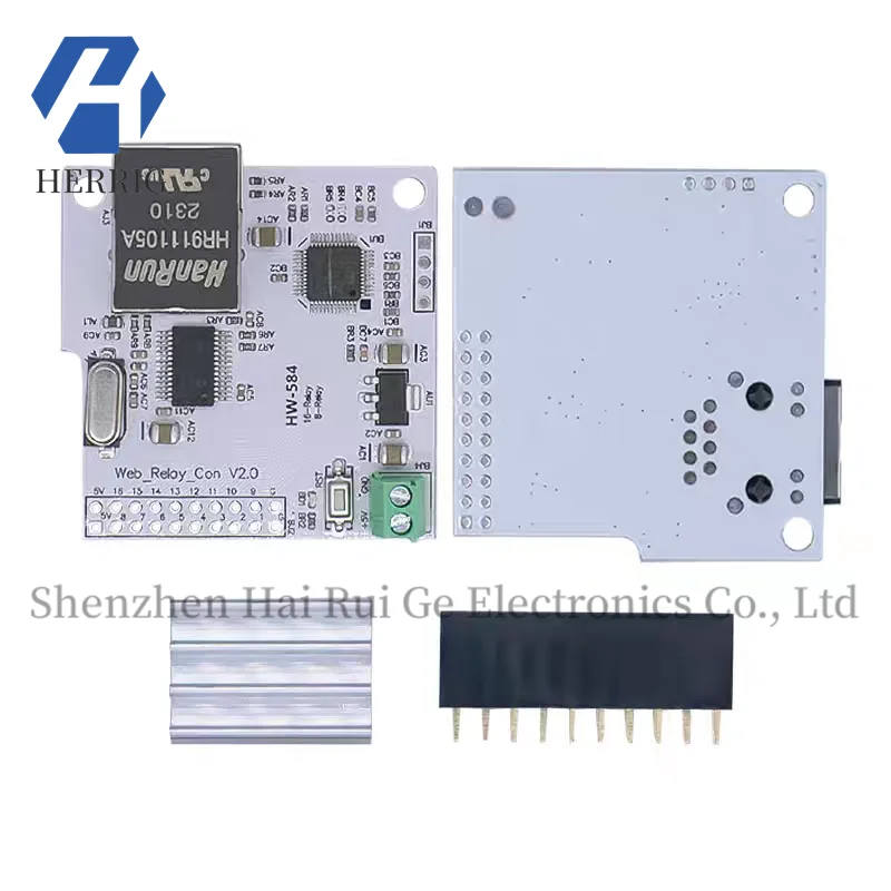 ENC28J60 16-channel W5100 network control switch, 5V network relay module, Internet of Things