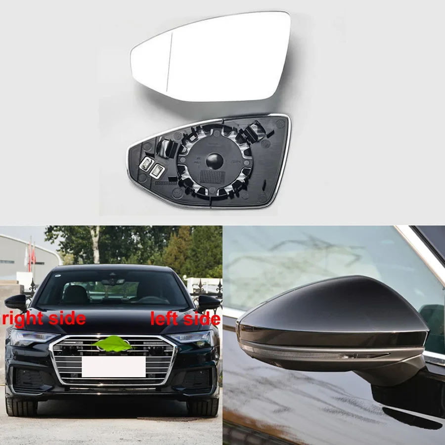 For Audi A6 A6L 2019 2020 2021 2022 Car Side Mirrors Reflective Lens Rearview Mirror Lenses Glass Heating 4KD857535A 4KD857536A