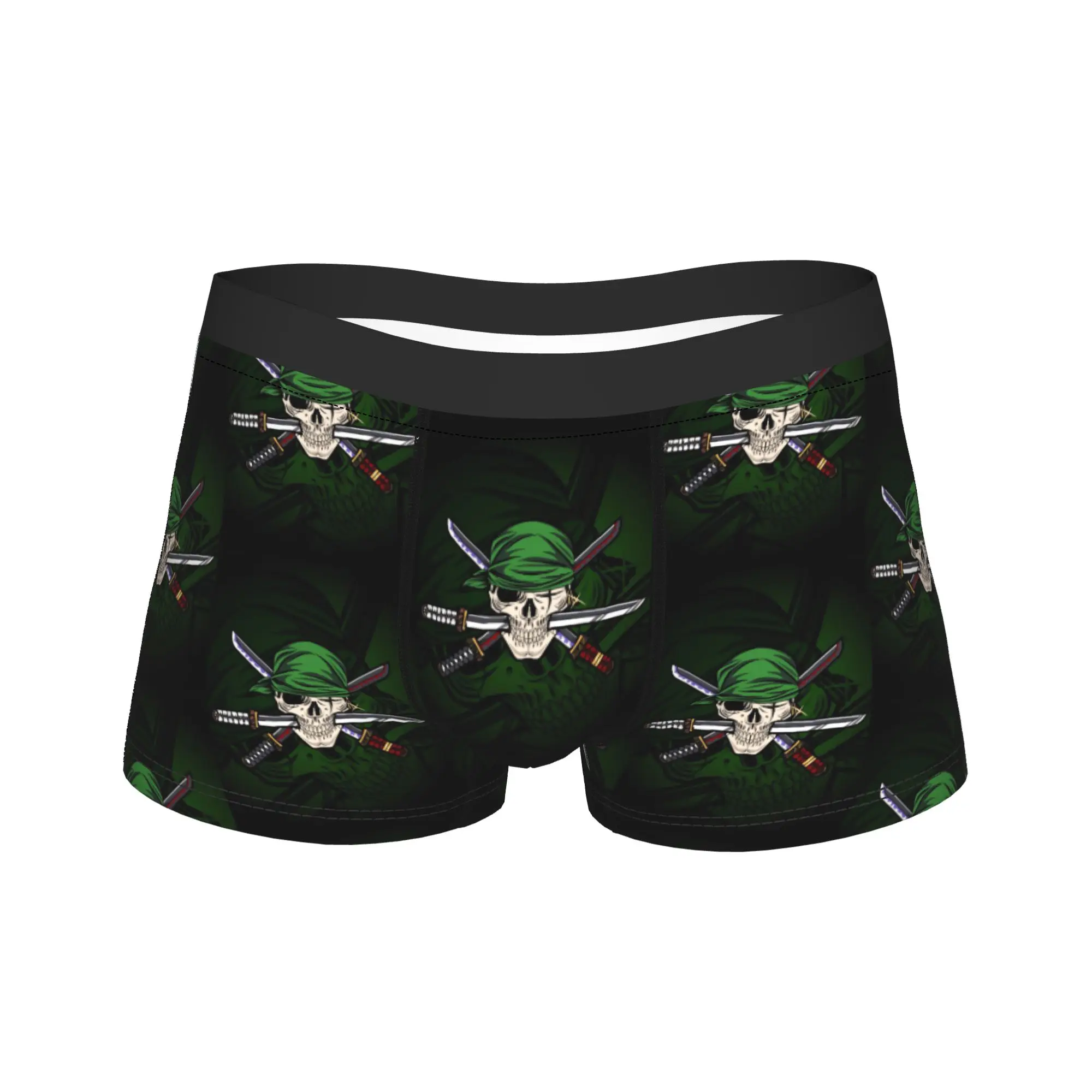 

Мужские трусы-боксеры с логотипом Zoro и тремя мечами, средняя посадка, большие размеры