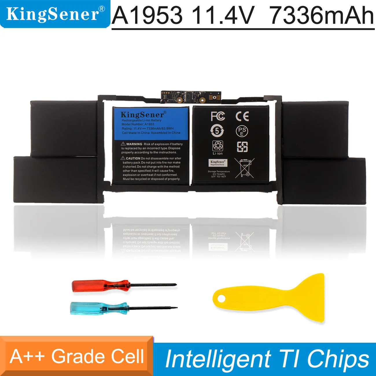 KingSener Neuer A1953 Laptop-Akku für Apple MacBook Pro Retina 15 Zoll A1990 2018 2019 EMC3215 EMC3359 MR962LL 11,4 V 83,6 Wh