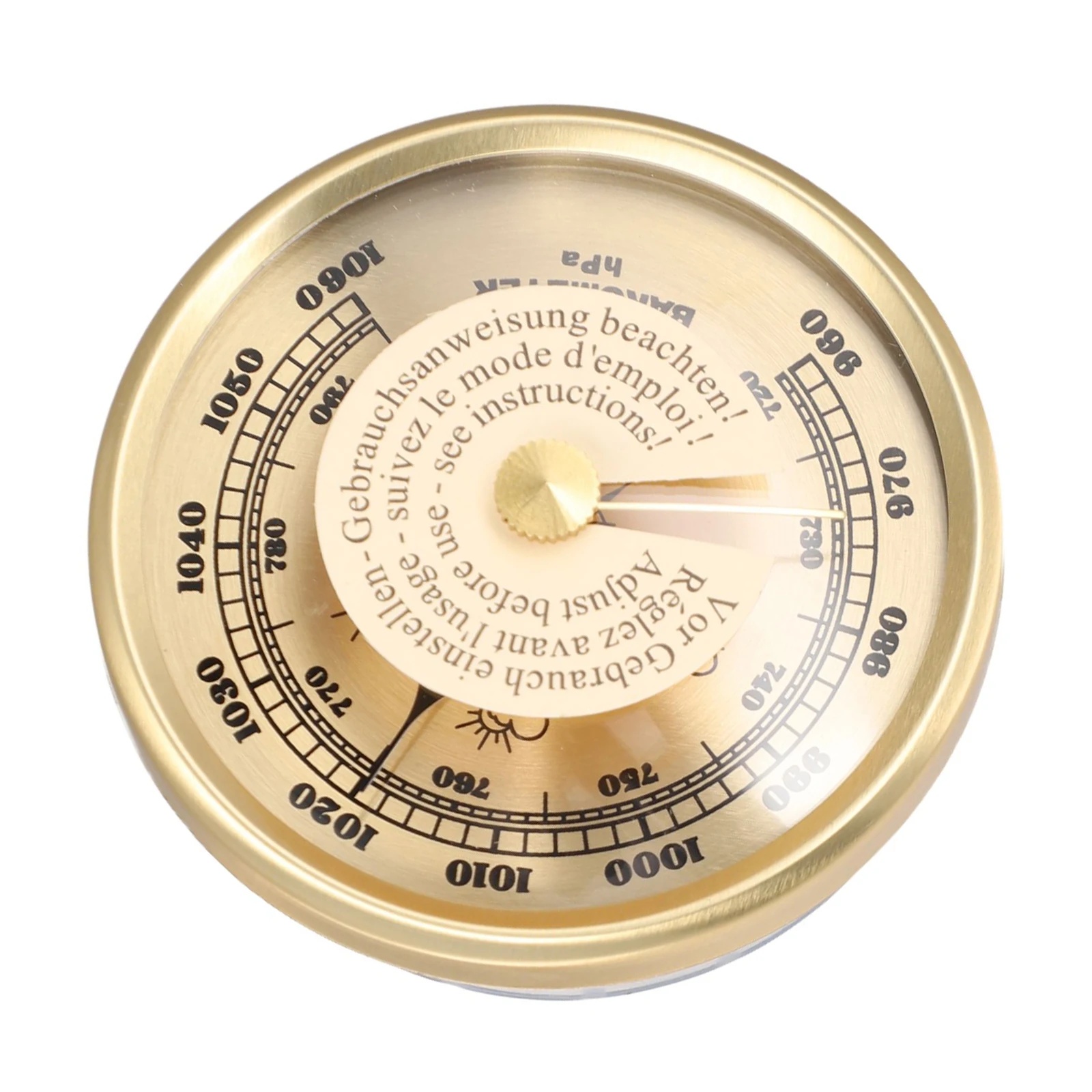 

Регулируемый бытовой барометр с золотой указкой 70 мм и механическим манометром для экологического давления воздуха