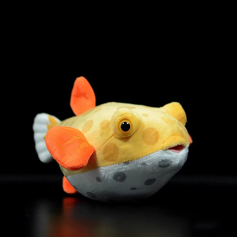 Simulated Animal Sea Boxfish Trunkfish Pufferfish Ball Puffer Fish Plush Toy Stuffed Doll Zoo Aquarium Marine Park Girl Boy Gift