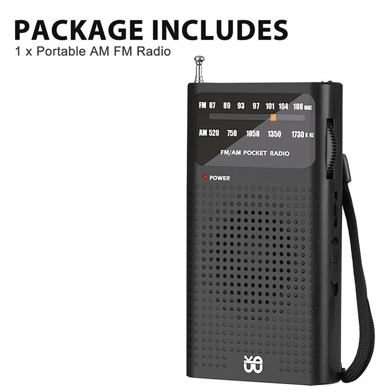 Mini Radio All Band Stereo Weather Pocket Radio Receiver For Old Man Walking Hiking Camping