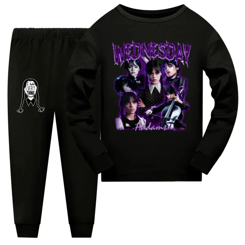 zz04zz12 วันพุธฤดูใบไม้ผลิฤดูใบไม้ร่วงเสื้อผ้าชุดเด็กชุดนอนเสื้อผ้าเด็กชุดนอนชุดเด็กทารกการ์ตูนชุดนอนชุดอยู่บ้าน