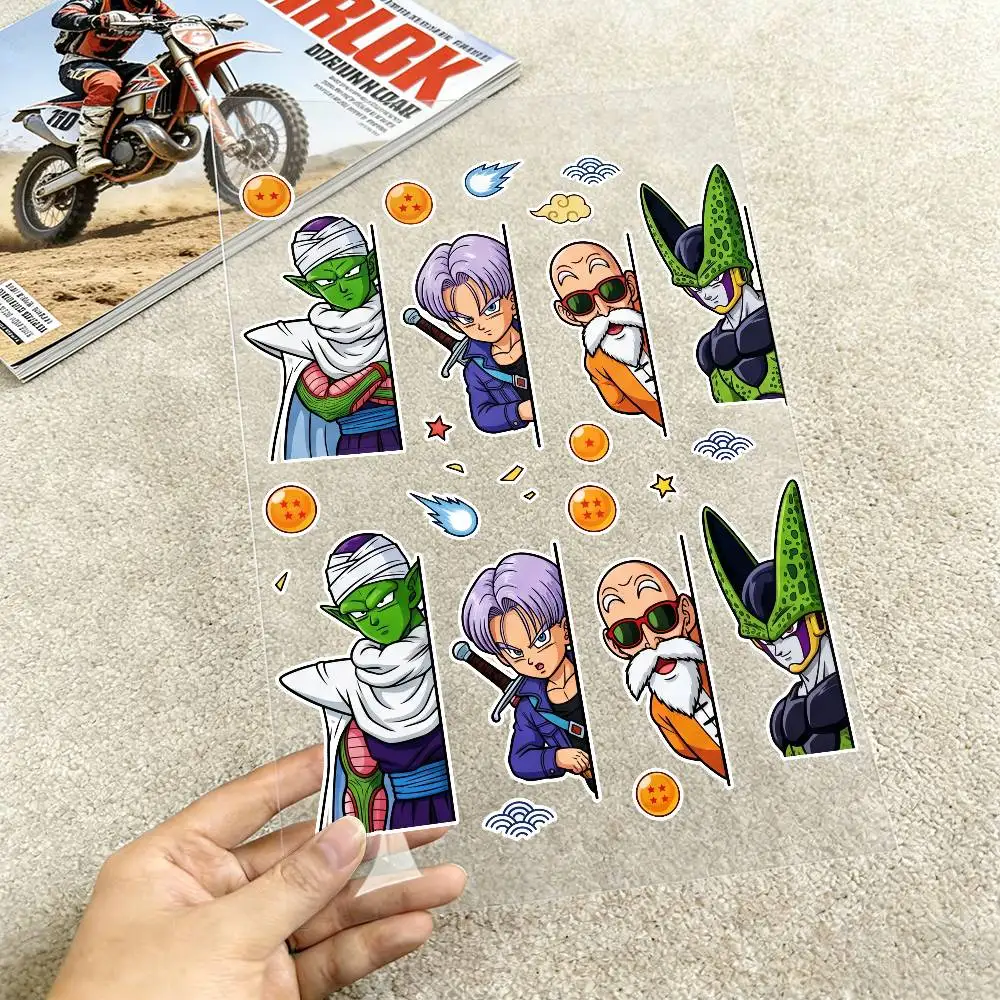 

DRAGON BALL GOKU Reflective Motorcycle Stickers Waterproof Vinyl Decals for Motorbike Helmet Fuel Tank Bike