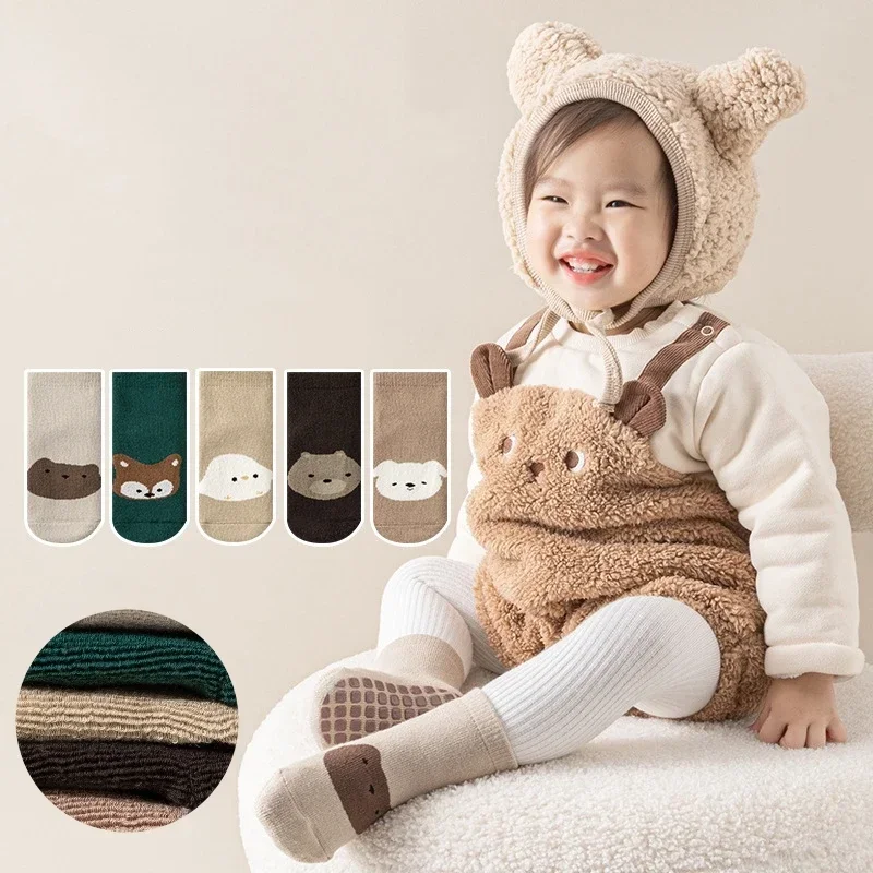 

Thicken Baby Kids Thermal Socks Autumn Winter Trampoline Socks Warm Toddler Boy Girls Floor Socks Children Clothing Accessories