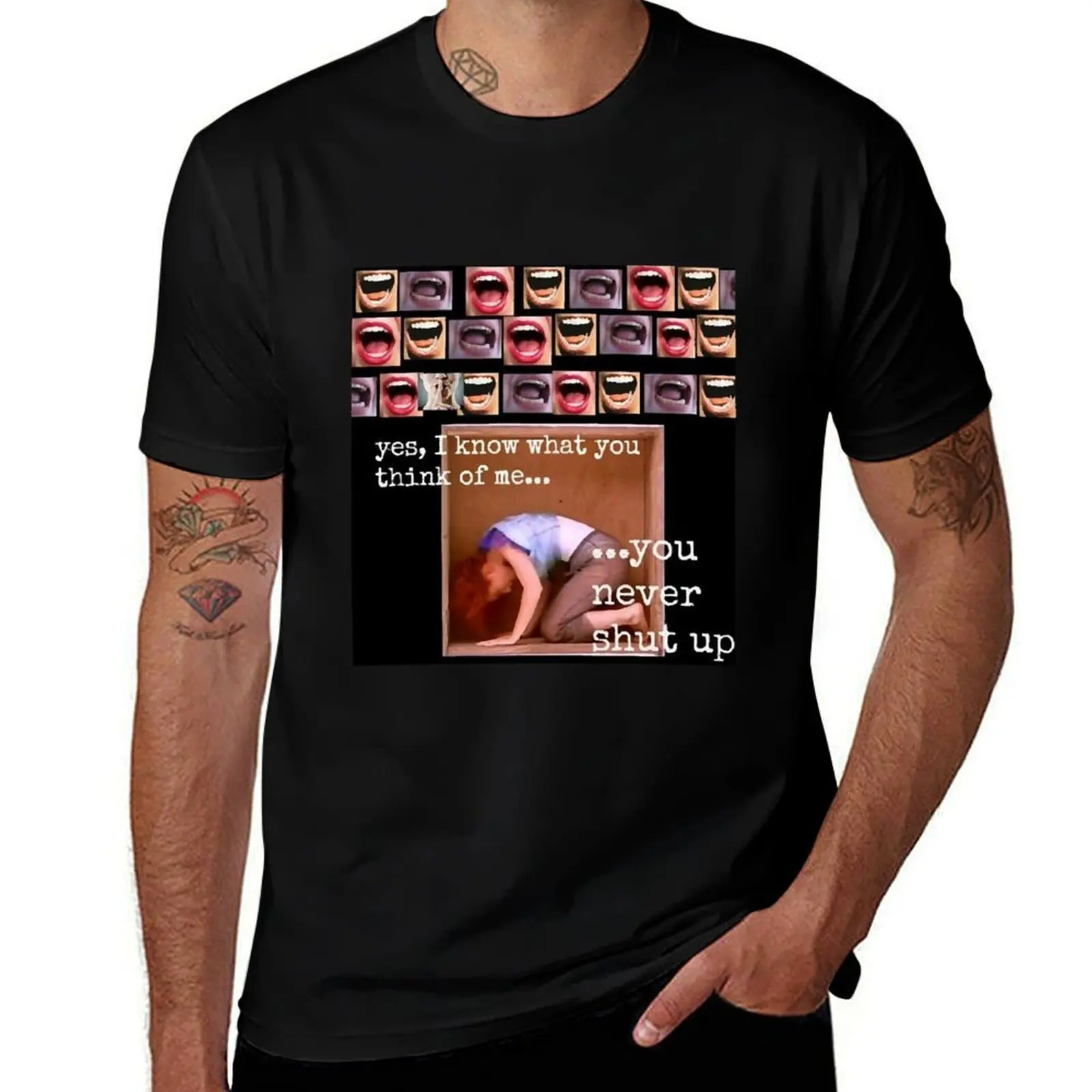 Silent All These Years T-Shirt Art Pattern Printed Casual Top T-Shirt
