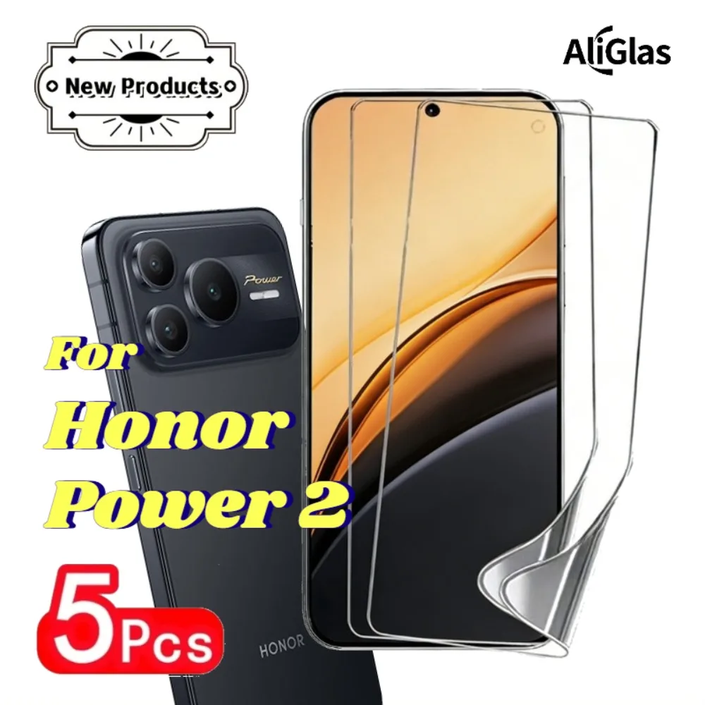 

5pcs HD Hydrogel Screen Protector Compatible for Honor Power 2 Glossy Screen Protector Ultra Thin Ultra Clear For Honor Power2