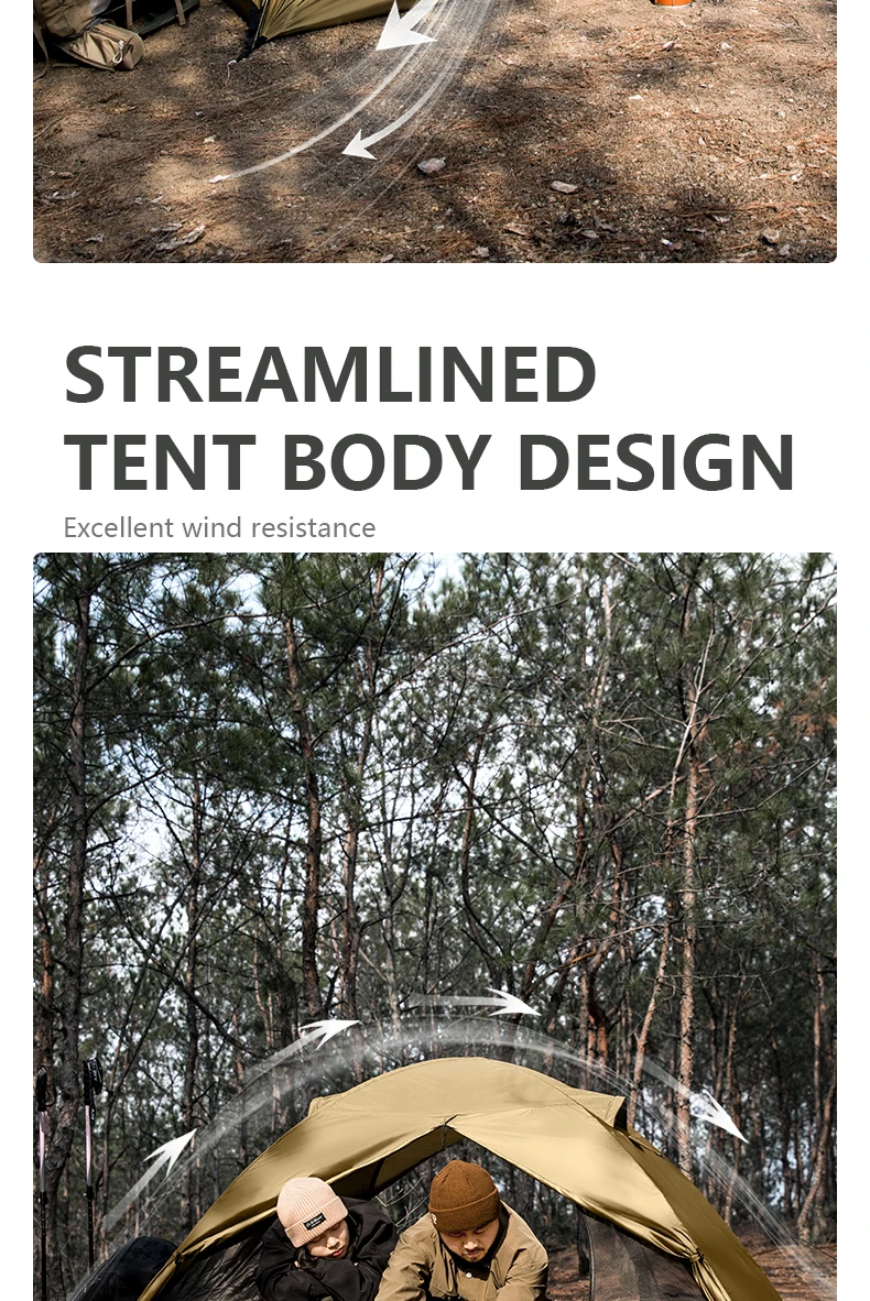 BISINNA Campingzelt für 2 Personen, tragbar, wasserdicht, Rucksackzelt, doppellagig, für Outdoor, Wandern, Reisen, Campingausrüstung – Detail 9