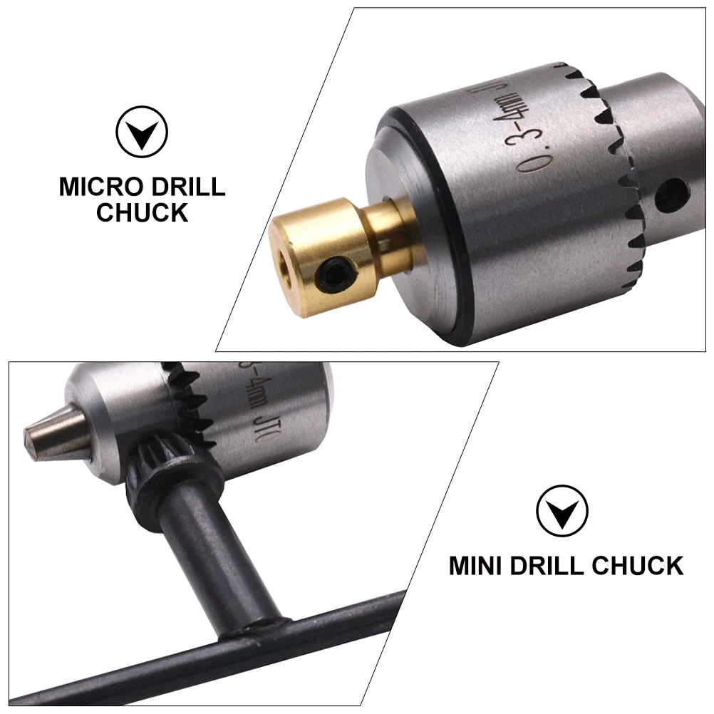 

1 Set Stainless Steel Mini Adapter 3 Jaw Hand Wear Resistant Lightweight Polishing Surface Equipped With Key For Lathe Electric