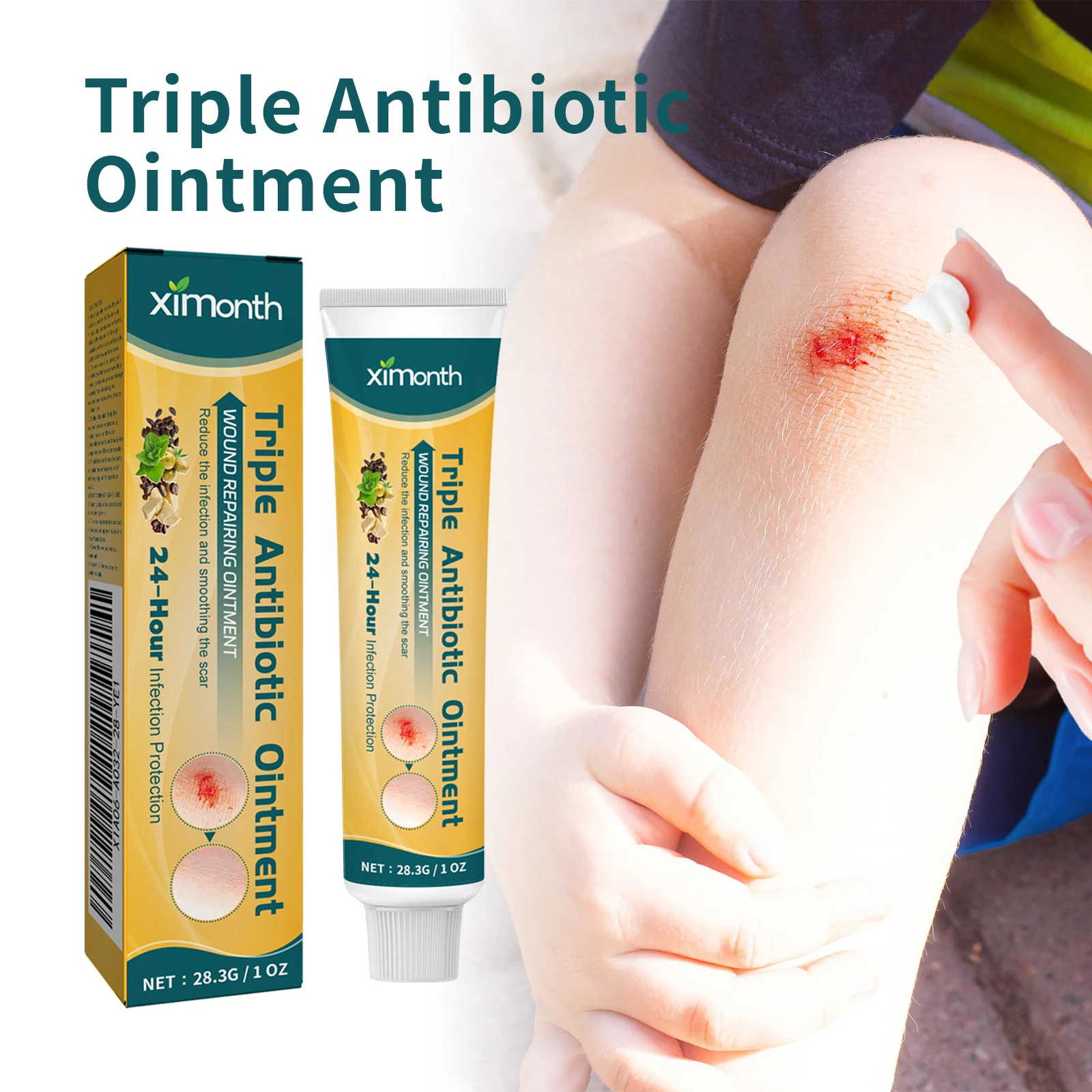 Ximonth Antibiotics, Repair Ointments, Anti-Inflammatory, Infection Protection, Dilute Scalding Scars, Promote Wound Healing