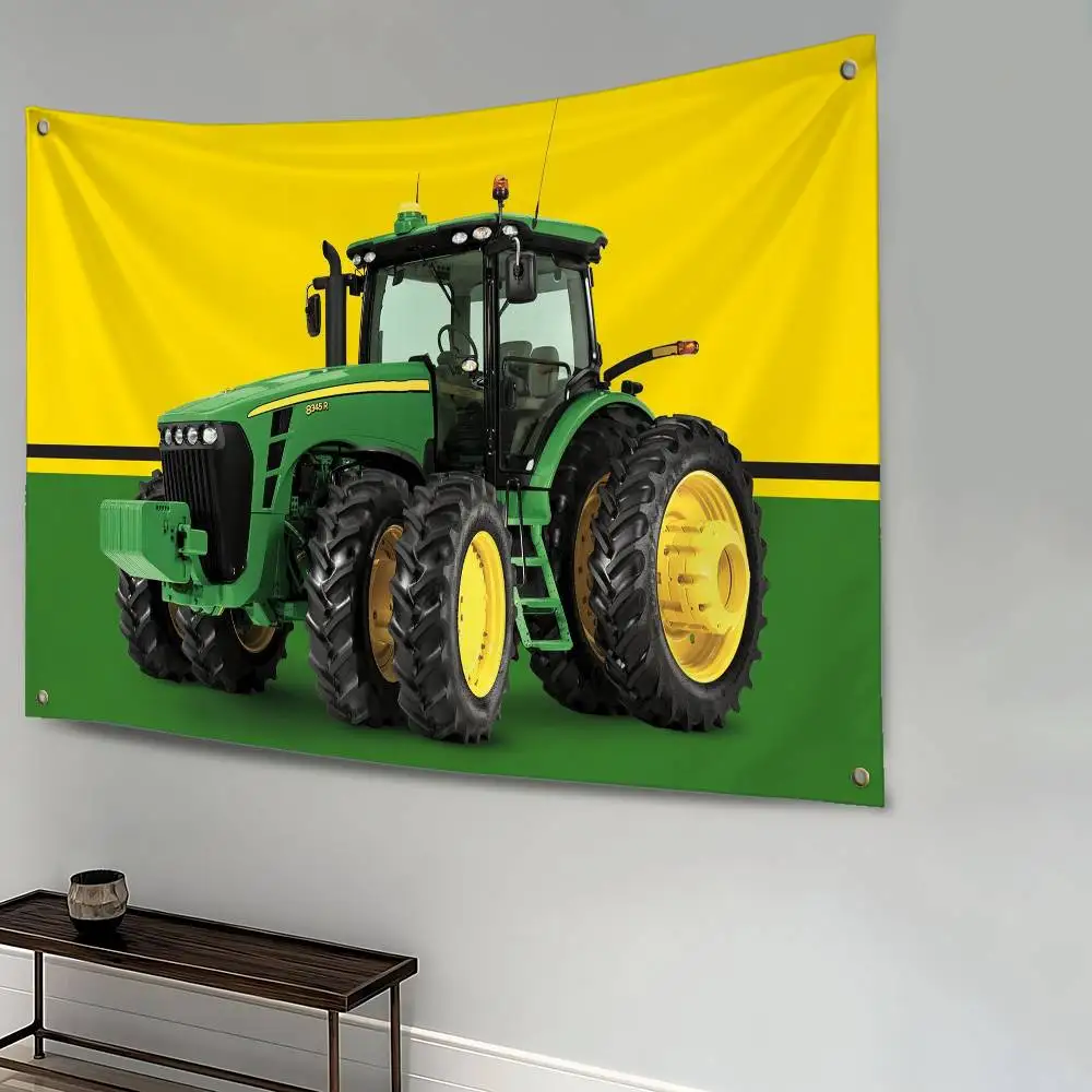 T-Truck Car Tractor Flag Polyester Printed Banner For Decor Tapestry Dorm Room Bedroom