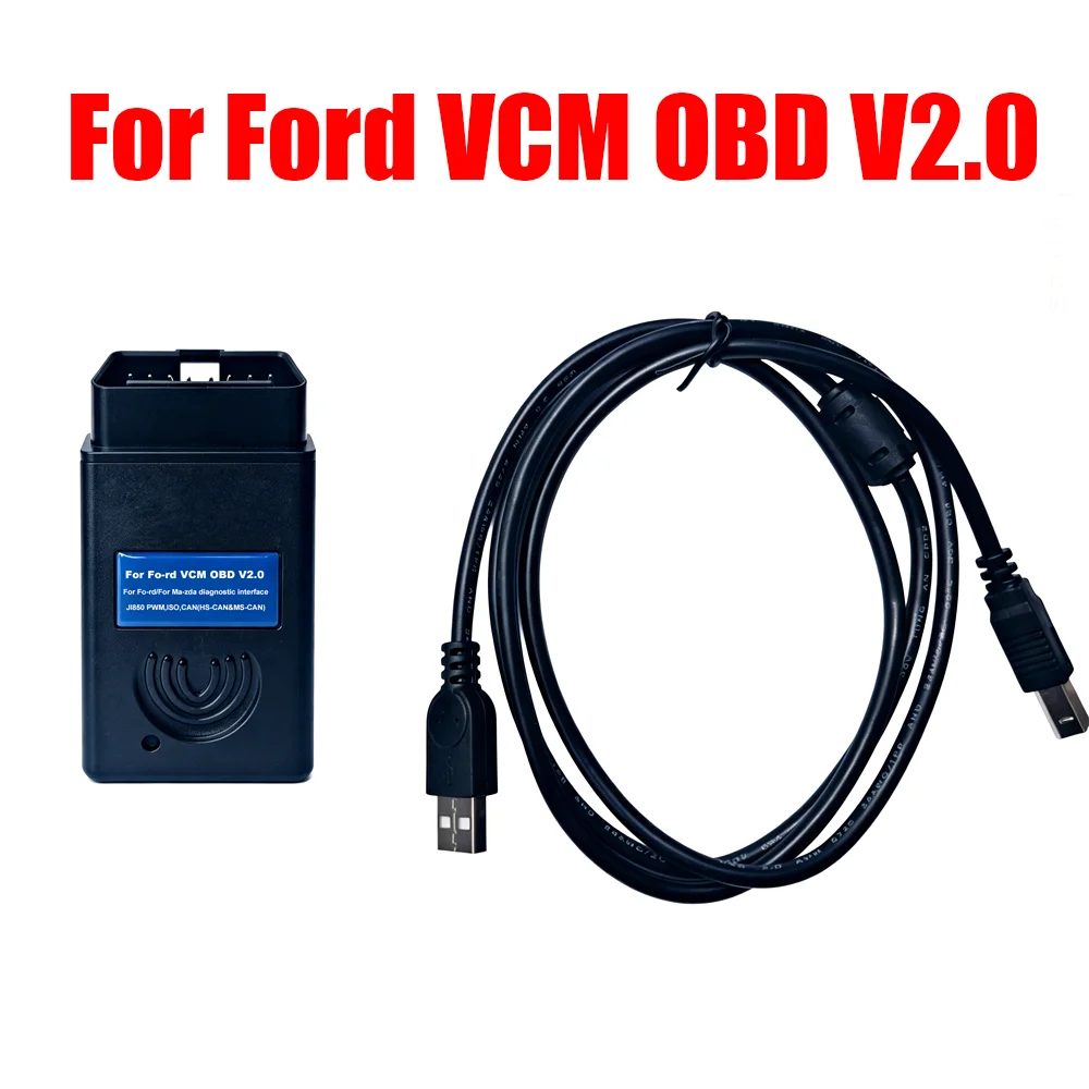 New OBDOK for FoCOM Fo-rd VCM OBD V2.0 Diagnostic Programmer for Ford 1995-present Read&Clear Fault Codes OBD2 Port for Windows