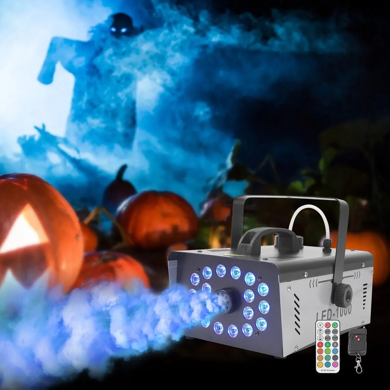 

1000W Smoke Machine, LED Fog Machine, 18 Stage Smoke Machines