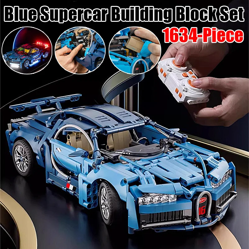 1690 pçs blocos de construção modelo de carro esportivo de corrida técnica, cidade mecânica supercar tijolo quebra-cabeça brinquedos presente para crianças adultos