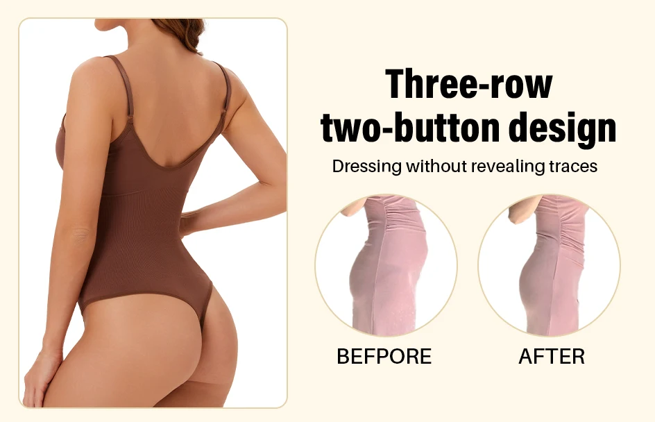 1 Stück Nahtloser Damen-String-Shapewear-Bodysuit, Komfortable Ganzkörper-Unterwäsche, Einteiliger Schnitt, Sexy Figurformender Body, Bestseller – Detail 6