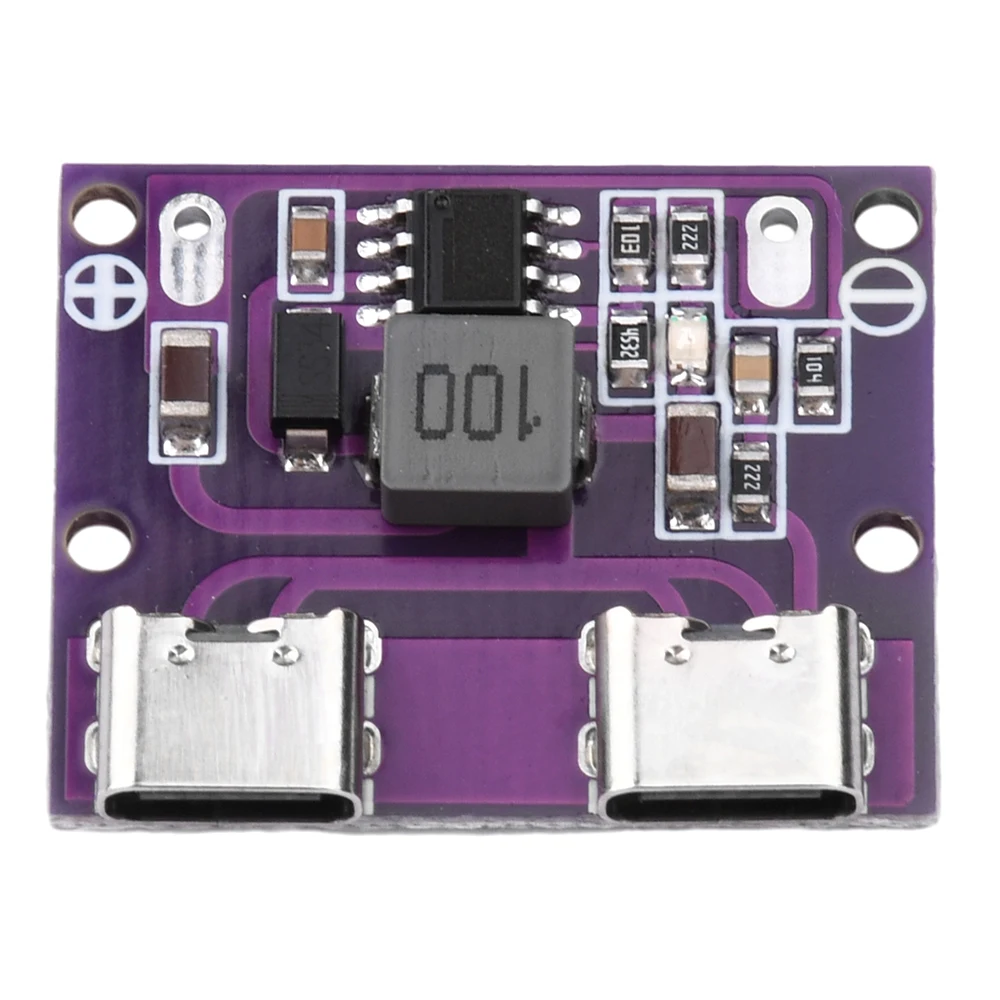 

Dual TYPE-C USB Output DC6V-36V to 5V 3A DC-DC Dual TYPE-C Interface Step-Down Module Charging Module 9V/12V/24V/36V