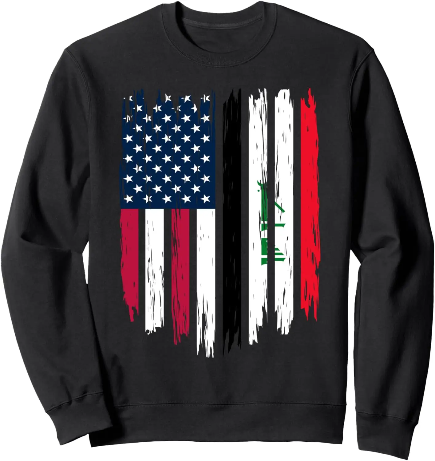 Foreigner Immigrant - USA United States Iraq Flag Sweatshirt