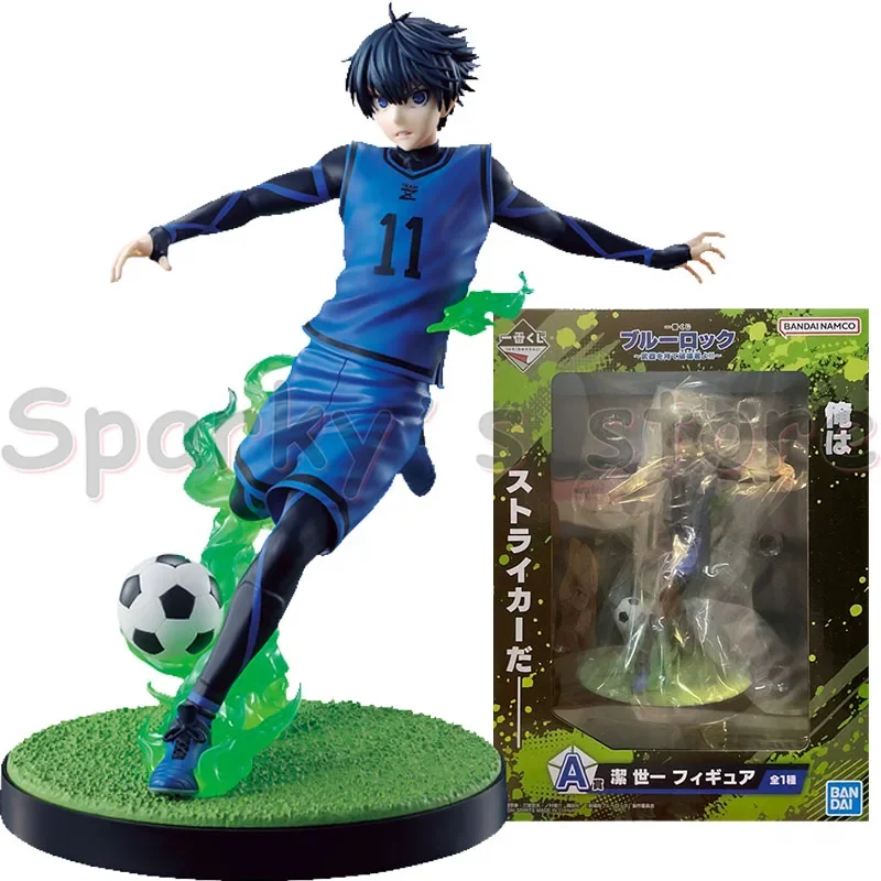 Bandai Original Ichiban KUJI BLUE LOCK Anime Figure Yoichi Isagi Meguru Bachira Seishiro Nagi Action Figure Toys For Kids Gifts