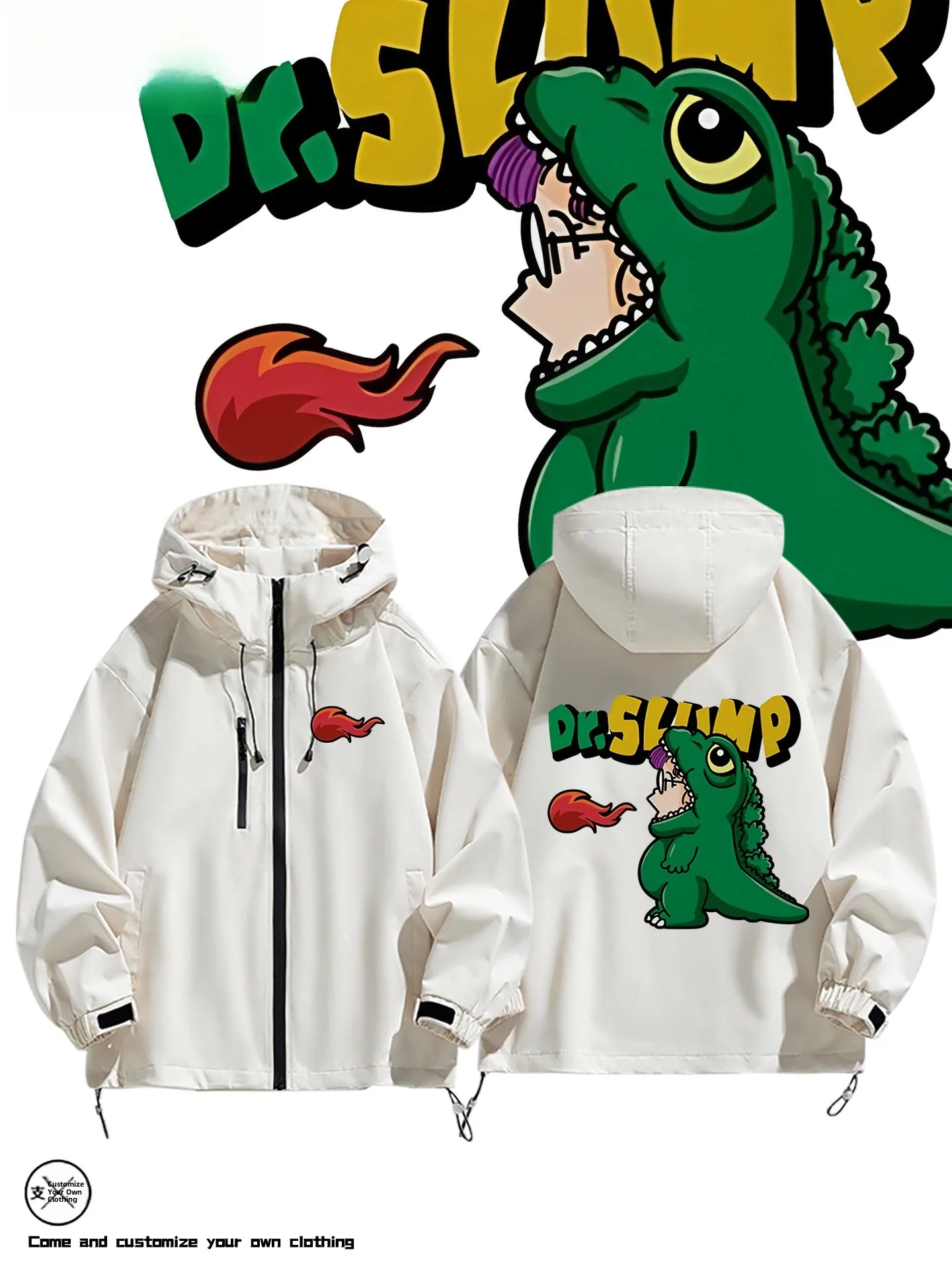 

Alr Огнедышащий Динозавр Мультфильм Милый Двойная Сборка Джанет Косплей Костюм Мужской Повседневный Универсальный Осень Зима Pol...