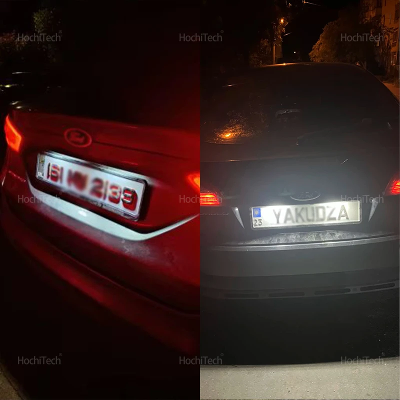 لفورد S-MAX C-MAX التركيز MK2 MK3 2x سيارة الخلفية LED مصلحة الارصاد الجوية رقم الترخيص لوحة ضوء مصباح كوغا فييستا مونديو