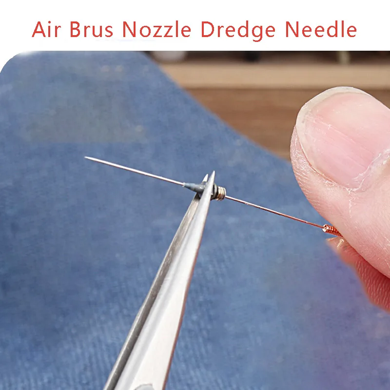 Airbrush Spray Nozzle Cleaning Steel Needles Cleaner Stainless Steel Plug Needle For Printer Accessories