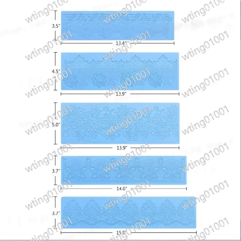 for Crown Shape Lace Silicone Mold Cake Fondant Soap Decoration Pattern Baking Tool DIY Sugarcraft Embossing Mould