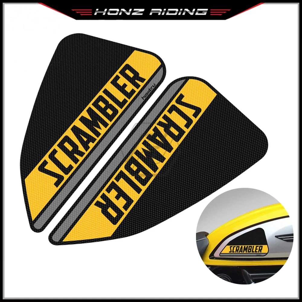 

For Ducati SCRAMBLER 800 Classic 2015-2016 Motorcycle Anti-slip Side Tank Pad Protection Knee Grip Mat