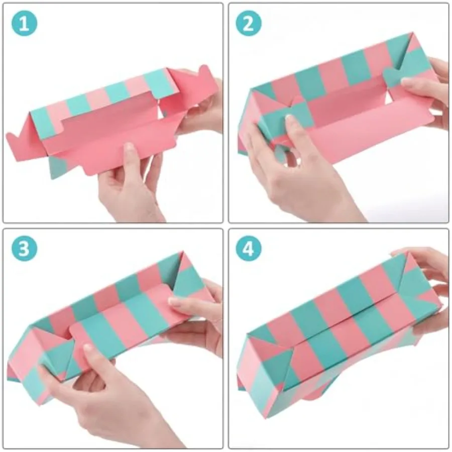Set of 10 Florist Bouquet Envelope Boxes, 10 Styles Flower Bouquet Packaging Gift Paper Boxes for Wedding, Valentine's Day, Mot view 5