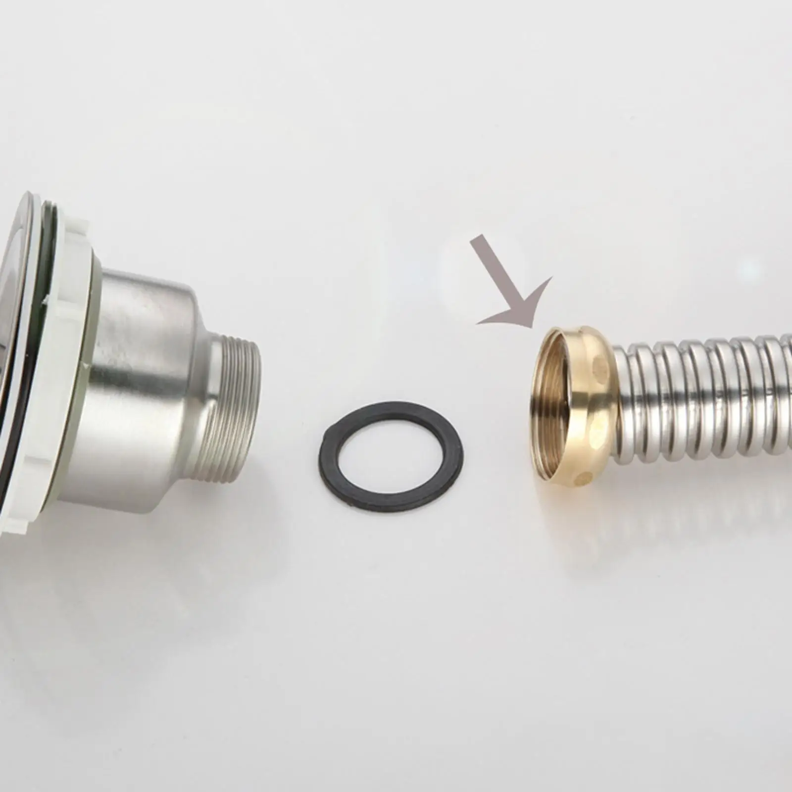 Kitchen Sink Drain Pipe, Drainage Pipe with Sink Stopper/sealing Lid, Kitchen Sink Sewer Pipe, Waste Water Pipe, Sturdy Durable