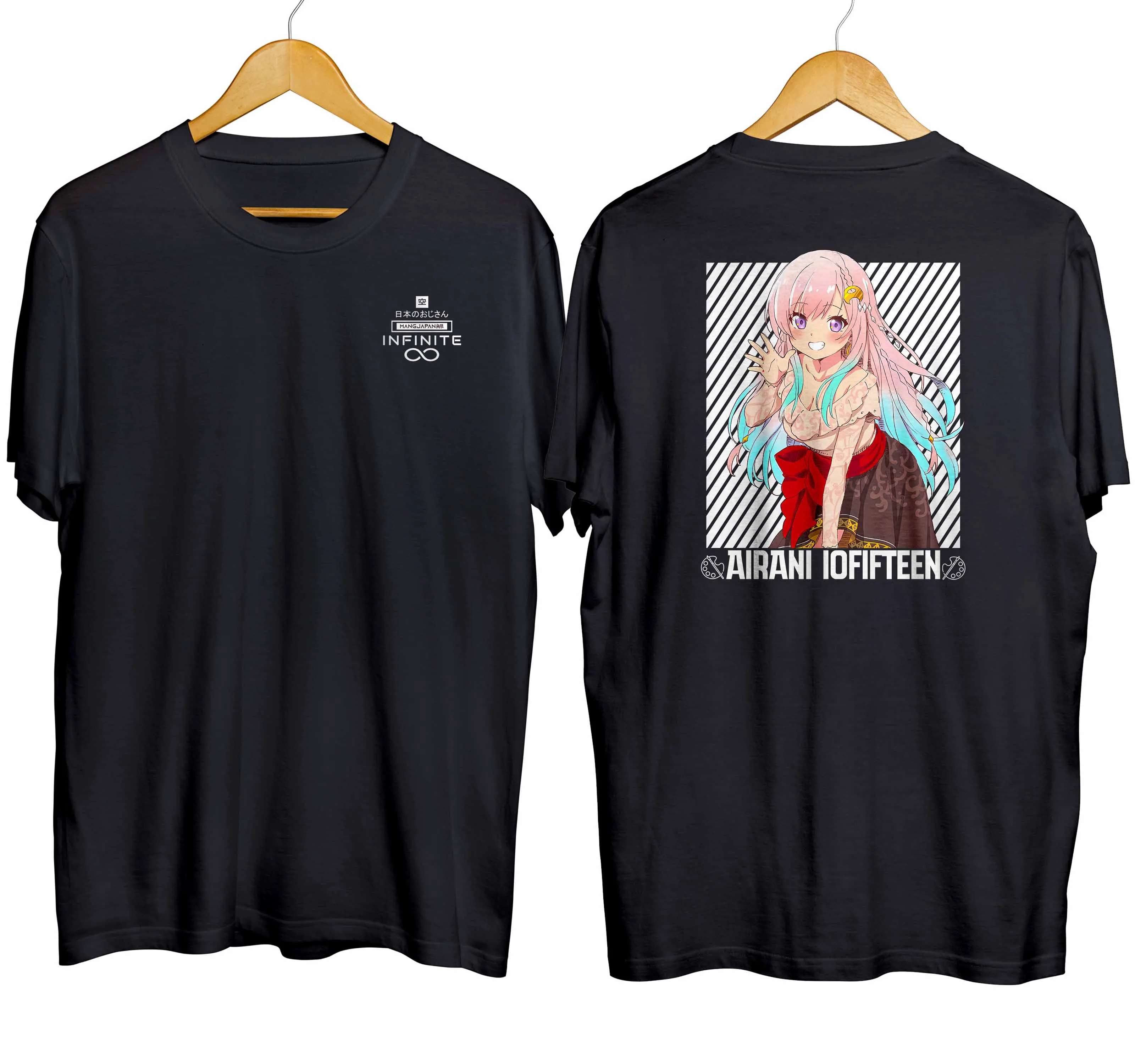 T-shirt distroanime vtuber AIRANI IOFIFTEEN - HOLOLIVE JPN 100% combed 30s