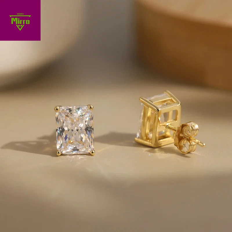 

Certified 1-4ct Moissanite Earrings Sparkling High Quality Diamond 925 Sterling Silver Stud Earring Jewelry Party