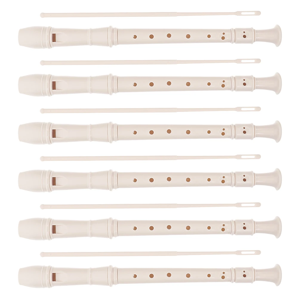 

6 Sets Student Flute Classroom Instruments Recorder Beginner for Beginners Abs