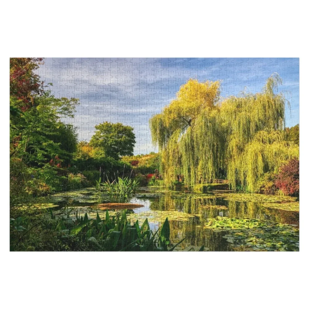 

Beautiful Monet's Garden Jigsaw Puzzle Custom Photo Wooden Compositions For Children Iq Puzzle