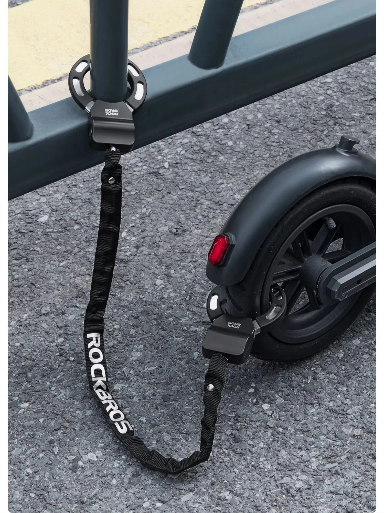 ROCKBROS Lokaler Versand Fahrradschloss Diebstahlschutz Roller-Schloss Kettenschloss für Roller und Motorräder Zubehör