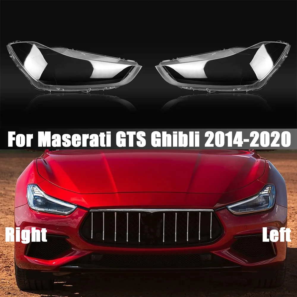 

Front Headlamp Cover Headlights Shell Cover Transparent Lampshades Lamp Shell Masks Lens For Maserati GTS Ghibli 2014-2020