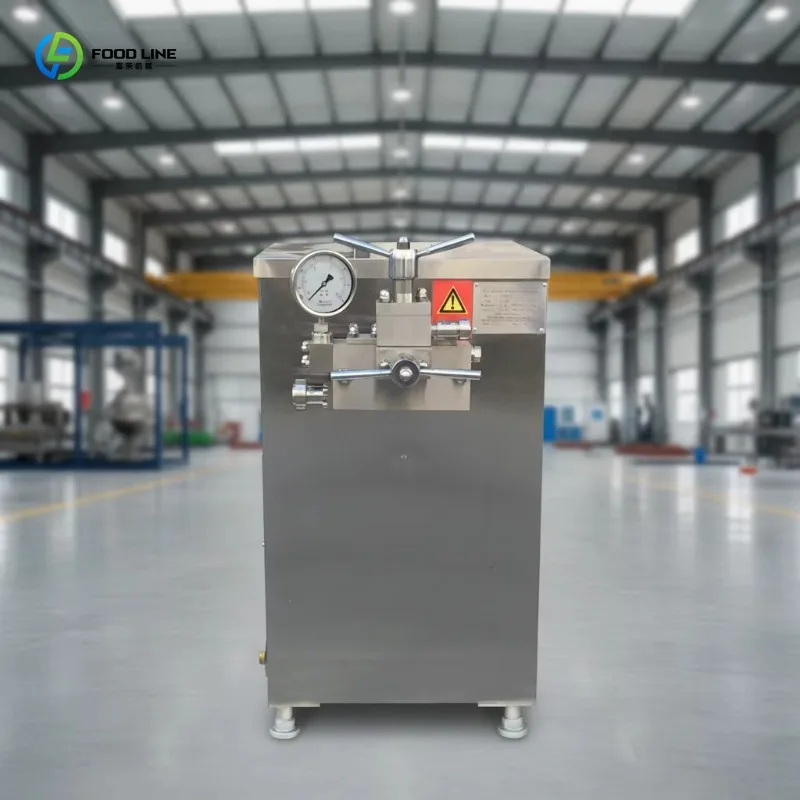 CE Industrial High Pressure Homogenizer 1000L/H Output For Milk Dairy Juice Beverage Manufacturing Equipment