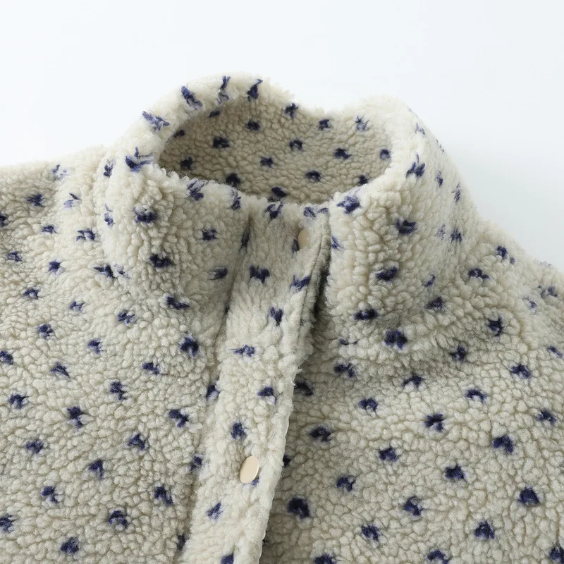 Neuer 2025, dicker Winter-Lammfleece-Mantel, Damen-Steppdruck, Mori-Girl-Mode, süße, lässige, warme, lockere Oberbekleidung C5D678CC