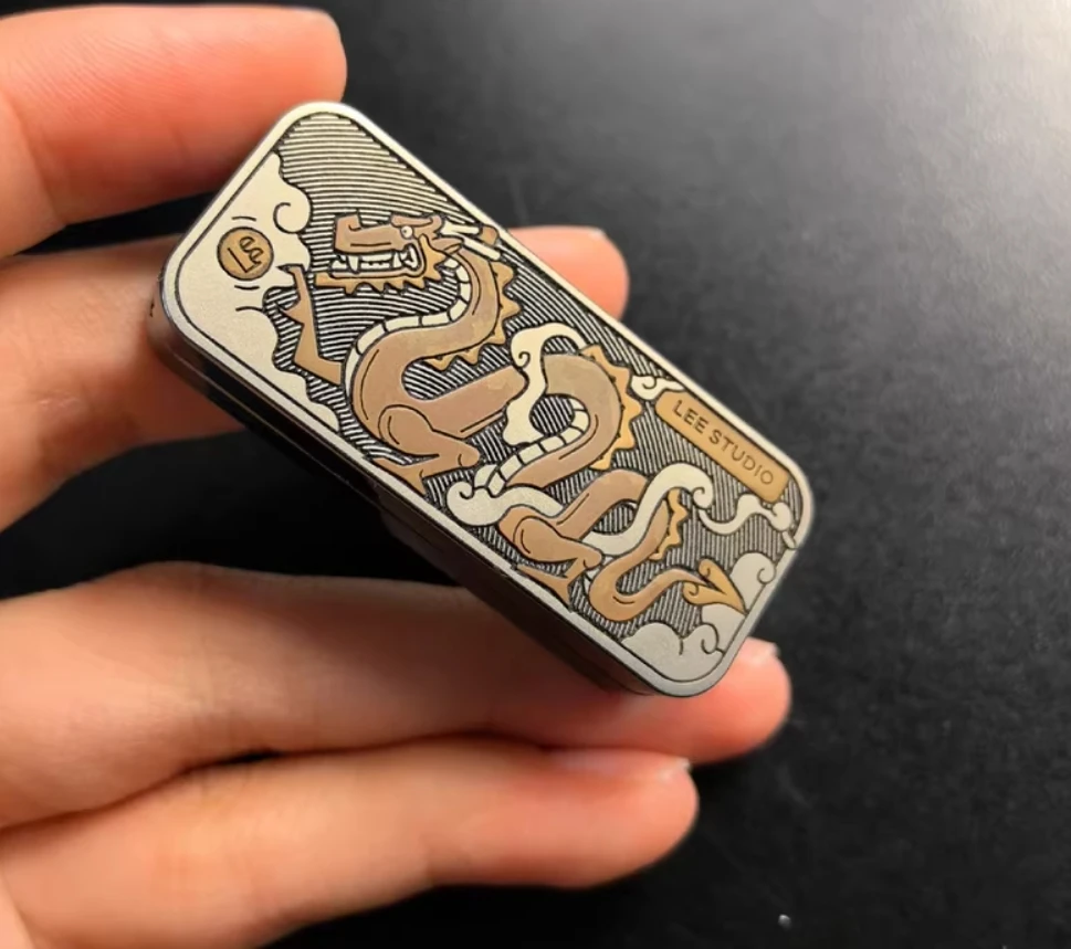 

Used EDC Lee Zirconium Purple Copper Dragon fidget slider Decompression toys