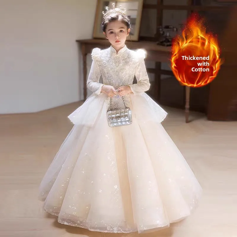 

Princ Sle plus Size Women's Dr Champagne Color Ele High Waist Puffy Skirt Sequin Detailing Polyester Cotton Blend