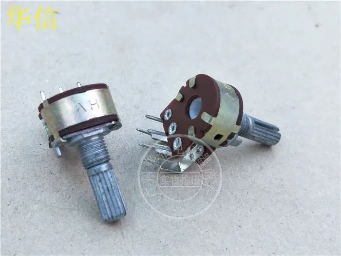 HV 16 type double bend leg potentiometer MN100K axis 20MM [ with center point ] middle return to zero