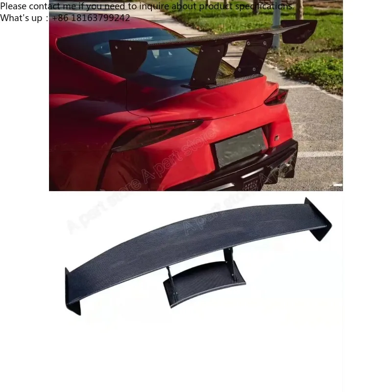 

Carbon Fiber FRP Supra GT Spoiler Rear Trunk Wing Lip Varis- Style For Toyota GR Supra A90 A91 MK5 2019-2022 Car Styling