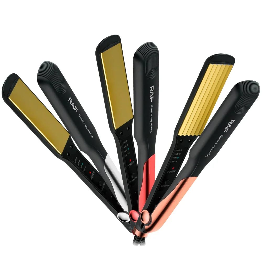 

l # RAF Hair Straightener Dry Wet Dual Use Digital Temperature Control Professional Ceramic Coating