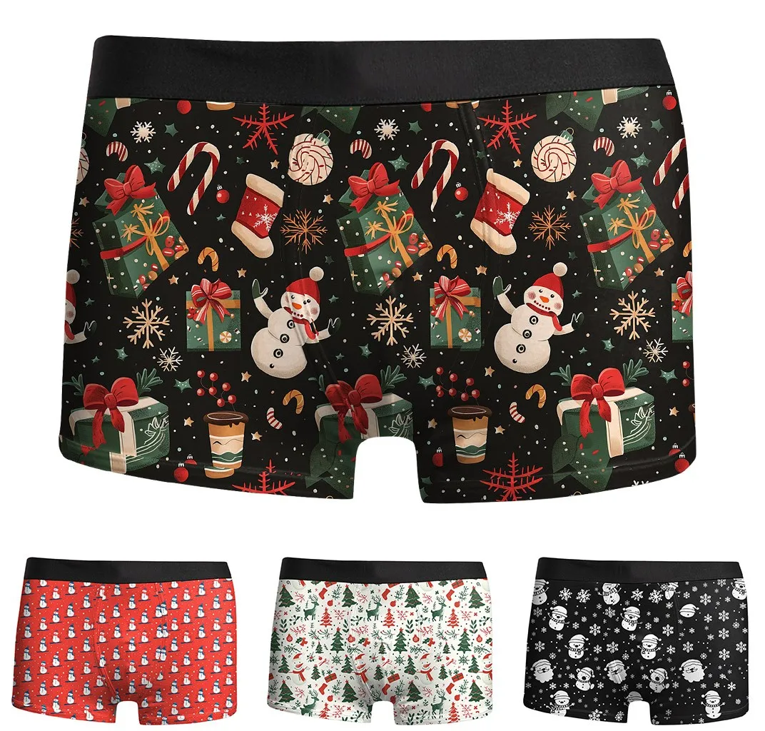 

Windbreaker Men's Underwear Breathable Trendy And Novel Digital 3D Printing Men's Printed Underwear Men Adult Underwear