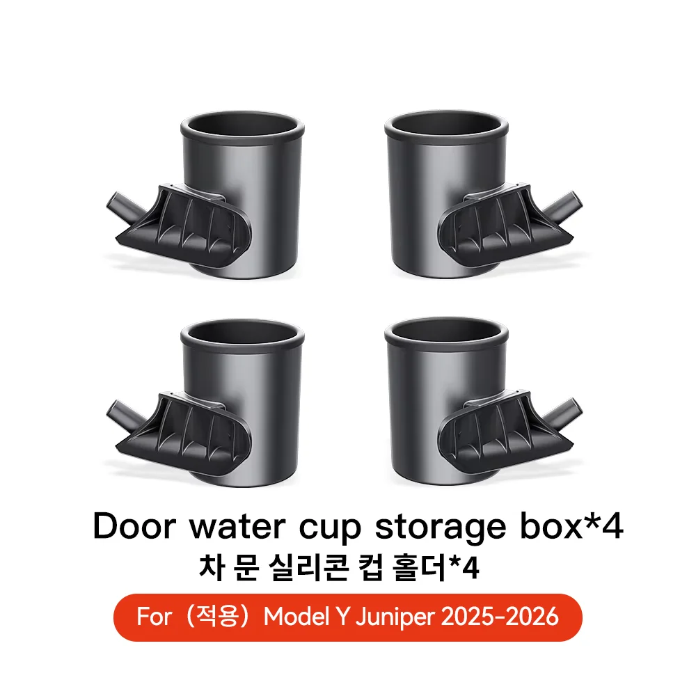 YZ Voor Tesla Model 3 Y Juniper Highland 2025 Water Bekerhouder Deurklink Koffie Bekerhouder Auto Accessoires