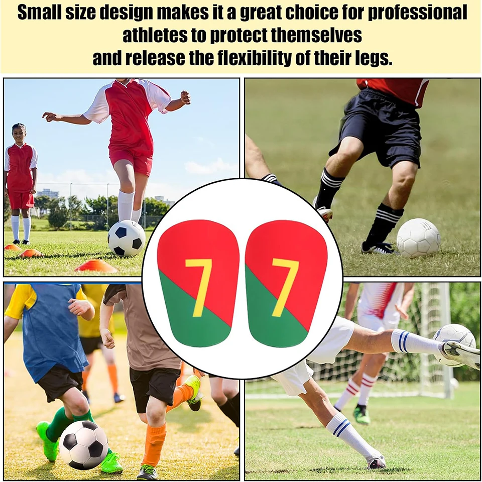 Loogdeel Mini Soccer Shin Guards,Shin Guards Tiny Shin Pads Protective Gear Shin Guards Calf Protector Soccer for Men Women Boys